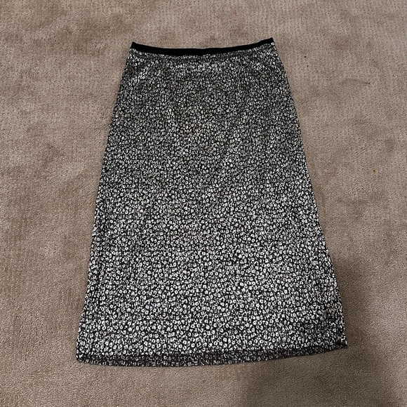 NWOT Maeve for Anthropologie Metallic Midi Skirt - Picture 2 of 3
